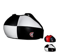 Farabi Sports pour Femme Coffre RGM Coffre Poitrine Protection de Boxe MMA Muay Thai Martial Art équipement de Protection Coffre Guard (S/M, White/Black)