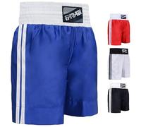 Farabi Sports Pro Short de Boxe pour entraînement de Boxe Punching Sparring Fitness Gym MMA Muay Thai Short Boxe (2X-Large, Blue)
