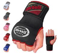 Farabi Sports sous Gants de Boxe Adultes - Bande de Combat Hommes et Femmes - Bandage Entraînement MMA Muay Thai (Black, Adultes S/M)