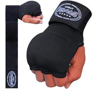 Farabi Sports sous-Gants Enfants Bandes de Boxe Hommes et Femmes | Bandage Entraînement MMA Muay Thai (Tout Noir)