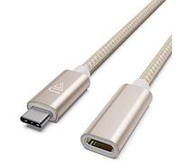 Faracent Câble d'extension USB de type C (1,8 m) USB 3.1 (5 Go/s) mâle vers femelle pour MacBook Pro, iPad Pro 2020, Surface, Samsung Galaxy S20/S10/S9 Doré