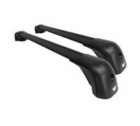 Farad Barres De Toit Compact Noir en Aluminium Super-silencieuses compatibles avec Renault Espace avec Barres longitudinales Basses 2023>