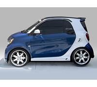 Farad cod. 12700 - Déflecteurs d'air latéraux pour Smart Fortwo 14 >, avec adhésif double face
