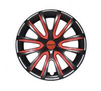 Farad Enjoliveurs universels Deux Tons 15 Pouces Black/Red