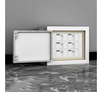 Faraday Armoire de rangement murale en acier avec verrou de sécurité et clé, idéale pour les écoles et le bureau