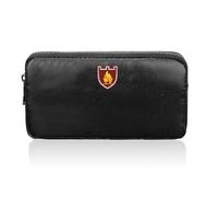 Faraday Bag Sac à monnaie résistant au feu avec fermeture éclair, protection bloquante pour téléphone portable et clés, pochette de protection générique, retardant la flamme pour la vie privée et le