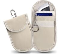 Faraday Cage Case Pouch Keyless RFID Signal Blocker, Tech-Protect KLR100, Beige