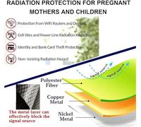 Faraday Fabric-EMI RF Blindage Tissu RFID EMF Protection Anti-Radiation Cuivre(1.1x8m)