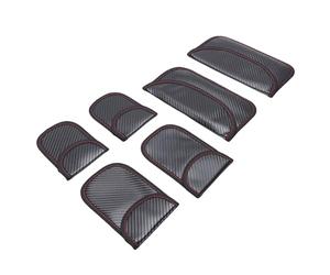 Faraday Lot de 6 Sacs pour Porte-Clés, Pochette de Blocage de Signal en Fibre de Carbone, Cage de Protection Antivol avec étui étanche pour e Voiture, l'ensemble Comprend Un Grand, Un