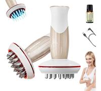 Faradbeauty Heated Brush, Faradbeauty Brush Massager, 4 in 1 Massager, 5-Speed Vibration Massage, 20 Levels of Adjustable Suction for Belly, Arms & Legs, Back, Body (1PCS-White)