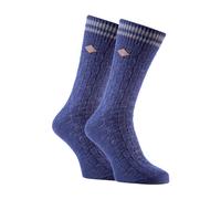 Farah - 2 Paires Homme Retro Coton Chaussettes Rayees pour Bottes