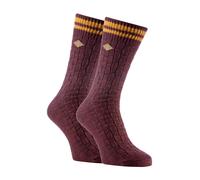 Farah - 2 Paires Homme Retro Coton Chaussettes Rayees pour Bottes