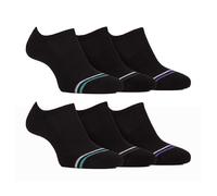 Farah - 6 Paires Chaussettes Invisibles Bambou Hommes Antidérapantes Sport