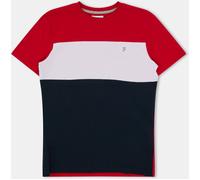 Farah Colourblock Ss Tee Juniors Rouge 13 (TG) Unisex