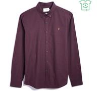 Farah Farah Steen Brushed Cotton Long Sleeve Shirt Adults Farah Red Moyen Male