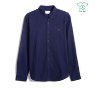 Farah Farah Steen Brushed Cotton Long Sleeve Shirt Adults Vrai Bleu Moyen Male