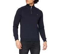 Farah Jim 1/4 Zip Maillot de survêtement, Bleu, Medium Homme