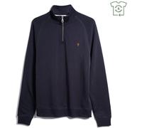 Farah Jim Zip Jumper Vrai Marine 412 Petit Male