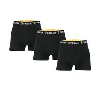 Farah Lot de 3 boxers pour homme - Coffret cadeau - Boxer pour homme (taille L, SAGINAW), Noir , L
