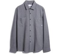 Farah Men's Brookes Cotton Long Sleeve Overshirt Marl gris Très grand Male