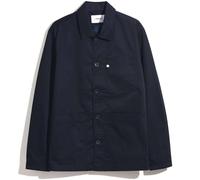Farah Men's Kent Work Cotton Long Sleeve Stand Collar Softshell Jacket Vrai Marine Petit Male