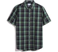 Farah Men's Short-Sleeve Patterned Shirt Vrai Marine Moyen Male