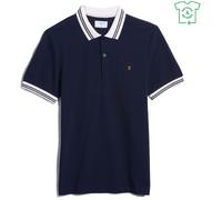 Farah Farah Stanton Short Sleeve Polo Shirt Vrai Marine Petit Male