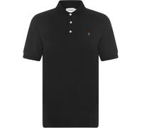 Farah Short Sleeve Polo Shirt Noir 010 Grand Male