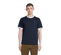 Farah T-shirt à Bordures Ringer pour Homme - Manches Courtes