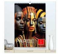 Farbe und Schönheit (hochwertiger Premium Wandkalender 2026 DIN A2 hoch), Kunstdruck in Hochglanz: Eine faszinierende Verschmelzung von Farben und weiblichen Konturen.