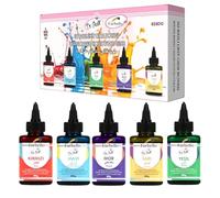 Farbello Colorant Alimentaire Liquide - 5 × 60 g | Colorants Alimentaires à Base d’Eau | Couleurs Comestibles pour Gâteaux, Crèmes, Boissons & Desserts | Hautement Pigmenté, Qualité Professionnelle