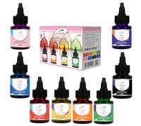 Farbello Colorant Alimentaire Liquide - 8 × 25 ml | Colorants Alimentaires à Base d’Eau | Couleurs Comestibles pour Gâteaux, Crèmes, Boissons & Desserts | Halal, Hautement Pigmenté, Qualité Profession