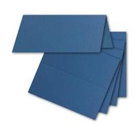 FarbenFroh by GUSTAV NEUSER Lot de 100 cartons de table, bleu roi (bleu), 4,5 x 10 cm, vierges, doubles - Cartes de place et cartes nominatives pour mariage et fêtes