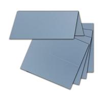 FarbenFroh by GUSTAV NEUSER Lot de 150 cartons de table - Bleu gris (bleu) - 4,5 x 10 cm - Cartes doubles - Cartes de place et cartes nominatives pour mariage et fêtes