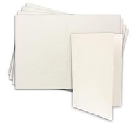 FarbenFroh Lot de 25 cartes format A4 pliées en blanc naturel 21 x 29,7 cm Format XXL 240 g/m² pour loisirs créatifs et personnalisation