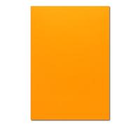 FarbenFroh - Lot de 50 feuilles de papier A4 - Feuille plano - Mango (Orange) - 225 g/m² - 21 x 29,7 cm - Papier de couleur - Carton photo - Papier de bricolage - Carton de couleur