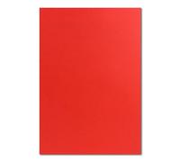 FarbenFroh - Lot de 50 feuilles de papier A5 - Feuille plano - Rouge - 240 g/m² - 14,8 x 21 cm - Feuille de bricolage - Papier de couleur - Carton photo - Carton de couleur