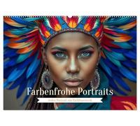 Farbenfrohe Portraits (Wandkalender 2026 DIN A2 quer), CALVENDO Monatskalender: Lebendige Farben treffen echte Charaktere, ein visuelles Fest der Individualität.