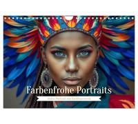 Farbenfrohe Portraits (Wandkalender 2026 DIN A4 quer), CALVENDO Monatskalender: Lebendige Farben treffen echte Charaktere, ein visuelles Fest der Individualität.