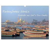 Farbenfrohes Kerala - Eindrücke aus God´s Own Country (Wandkalender 2026 DIN A3 quer), CALVENDO Monatskalender: Bilder aus dem Bundesland am Arabischen Meer im Süden Indiens