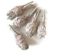 Farbenwald Lot de 5 fagots de sauge blanche à brûler, environ 11 cm de long, bâtonnets, provenant de Salvia Apiana de Californie, encens