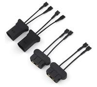 FARBIN Lot de 4 connecteurs de klaxon de voiture compatibles avec Au/di Volkswagen Porsche Mercedes Benz Adaptateur faisceau de câblage Prise Pigtail Connecteur de klaxon de voiture Câble 4 pièces