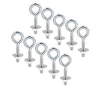 FarBoat Lot de 10 boulons à œil d'épaule de levage en acier au carbone robuste avec rondelles et écrous, boulon à œil d'épaule M6 x 30 de qualité marine