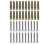 FarBoat Lot de 20 ancrages muraux creux M6 en acier en forme d'arbre avec vis en acier au carbone robuste pour murs en béton, cloison sèche, 32 mm