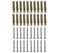 FarBoat Lot de 20 ancrages muraux creux M8 en acier en forme d'arbre avec vis en acier au carbone robuste pour murs en béton, cloison sèche, 60 mm