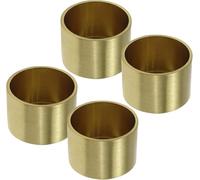 FarBoat Lot de 4 mini capuchons de pieds de meubles dorés de 2,5 cm - Quincaillerie décorative en laiton pour petits pieds de chaise et pieds de table (doré)