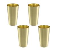 FarBoat Lot de 4 rallonges de pieds de tabouret de bar, housses coniques en métal pour pieds de chaise, 6,1 cm, pour table, chaise, canapé, 6,1 x 2,5 - 3,3 cm