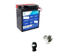 farbrothersonline COMPATIBLE AVEC Outlow 125 2021-2023 BATTERIE PIAGGIO PTX7L-BS (ENTIÈREMENT SCELLÉE YUASA YTX7L-BS) 12V/6A POUR MOTO SCOOTER PRÊT À L'EMPLOI DIY 114X71X131