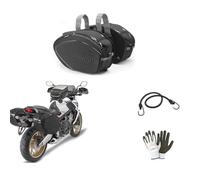 farbrothersonline Compatible avec Peugeot Metropolis 400 Paire de sacs latéraux Givi EA101C 30 l imperméable ligne Easy T pour moto - Montage à BISACE avec sangles à déchirement
