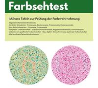 Farbsehtest: Ishihara Tafeln zur Prüfung der Farbwahrnehmung, Rot-Grün-Schwäche, Blau-Gelb-Schwäche, Seltene Farbwahrnehmungsstörungen, Altersbedingte Farbsehschwäche